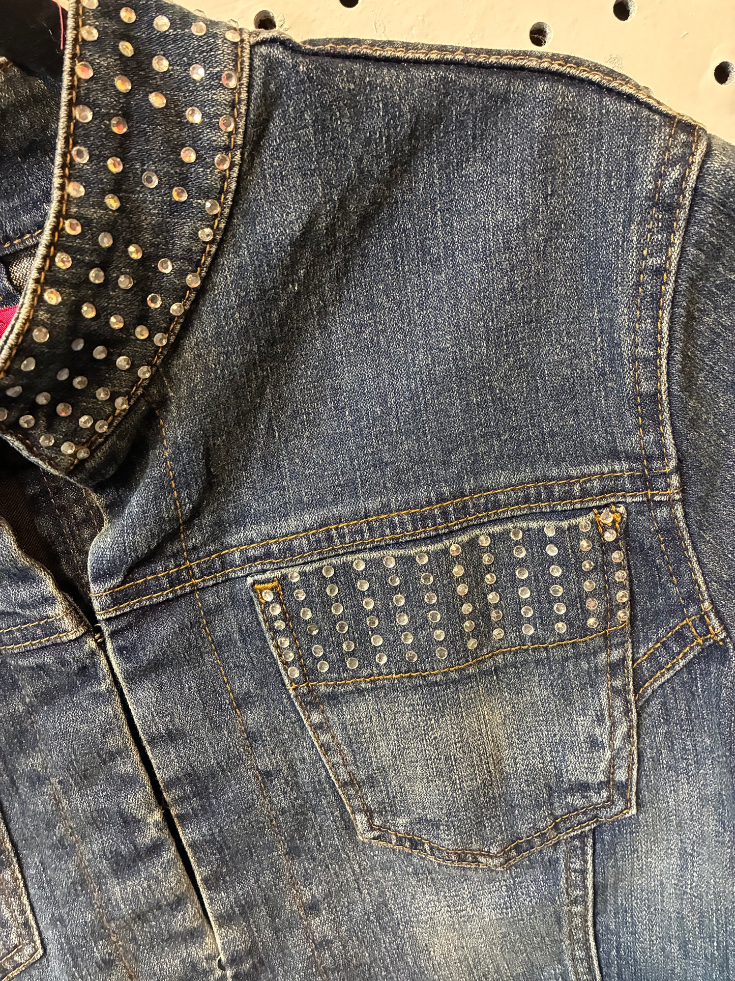 Women's Carols Denim Blazer Jacket Size 1XL