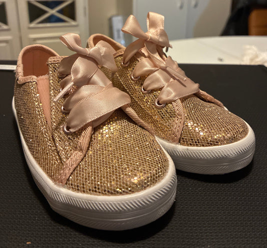 Keds Kids Girls Kickstart Celebrations Sneaker Champagne Color Size 7med