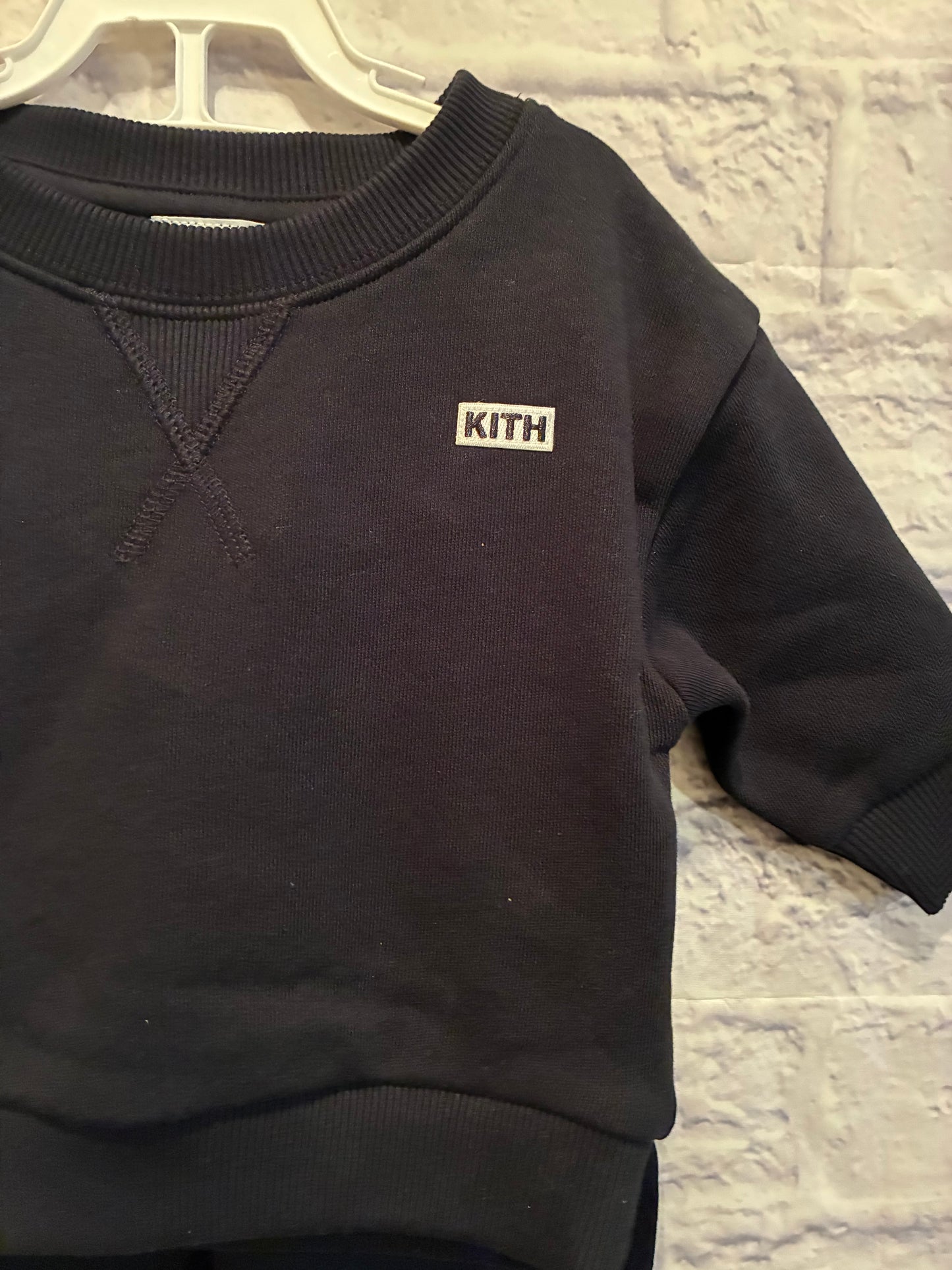 KITH Baby Black Sweat Suit - Size 3-6 mons NWT