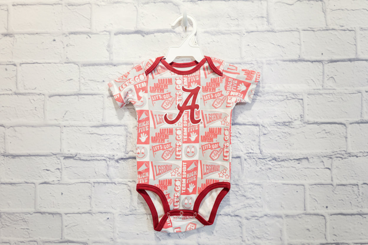 Infant Alabama Crimson Tide Sunday Bodysuit Size 3-6 mons NWT