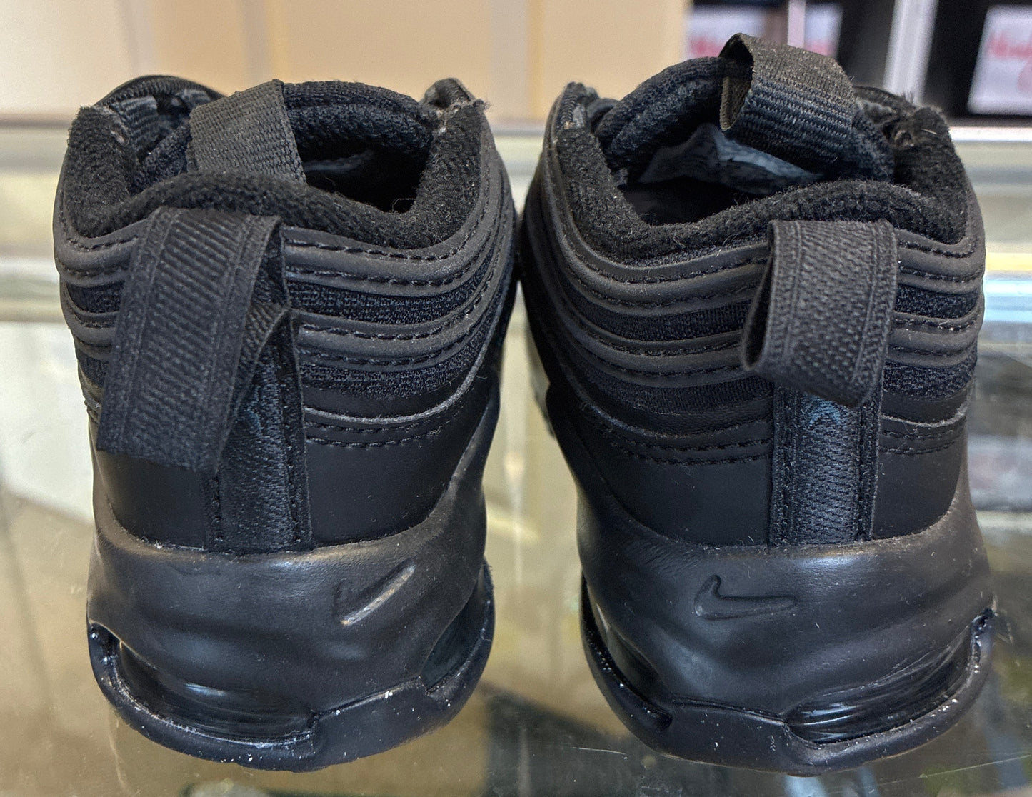 Nike Air Max 97 toddler/infant shoes in an all-black colorway Size 5C