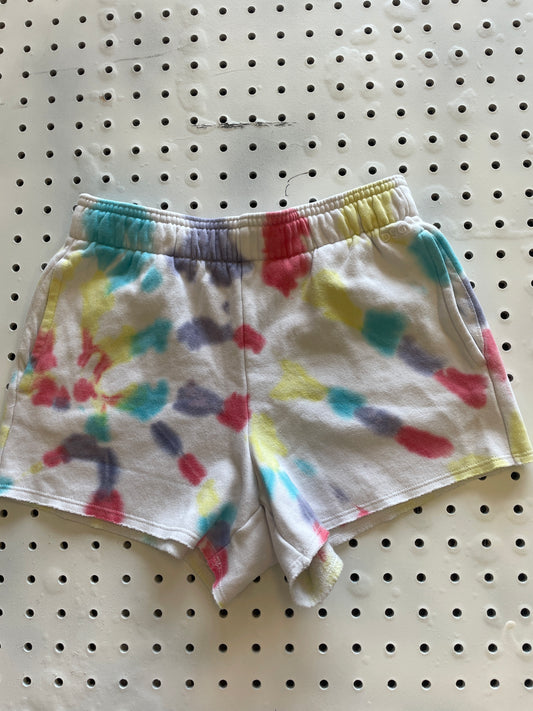 DSG Girls Boyfriend Fleece Shorts | Tie Dye | Medium | Elastic Waistband-Size 8/9