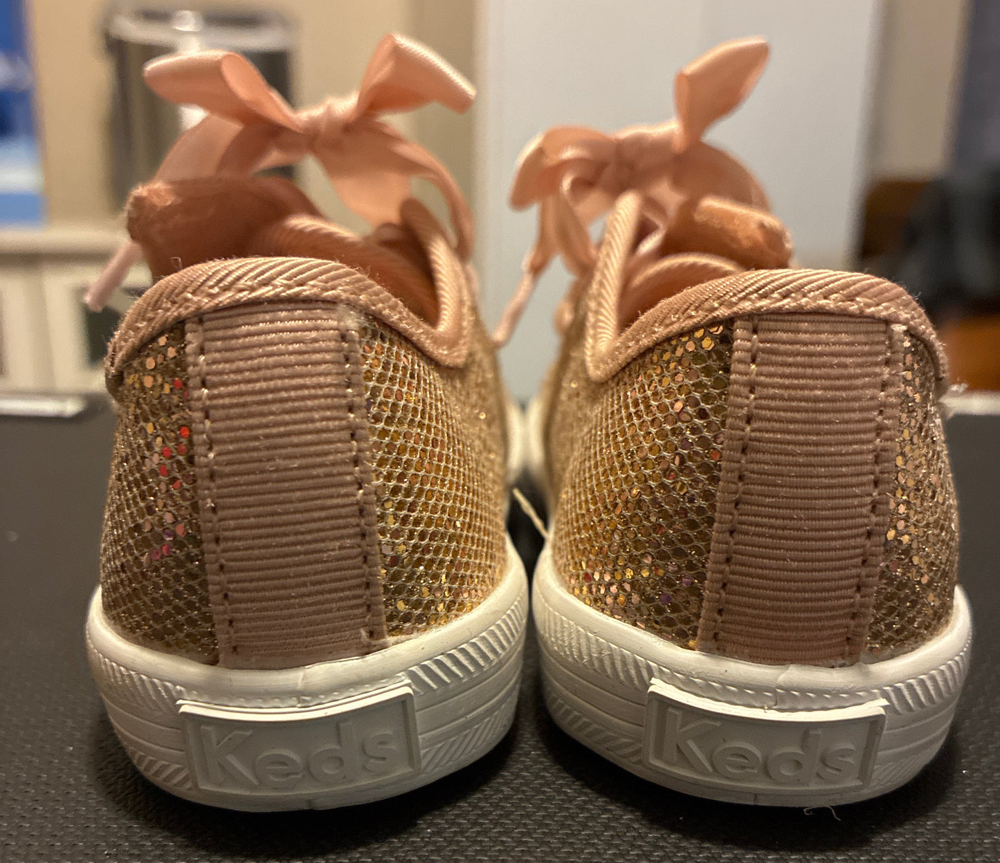 Keds Kids Girls Kickstart Celebrations Sneaker Champagne Color Size 7med