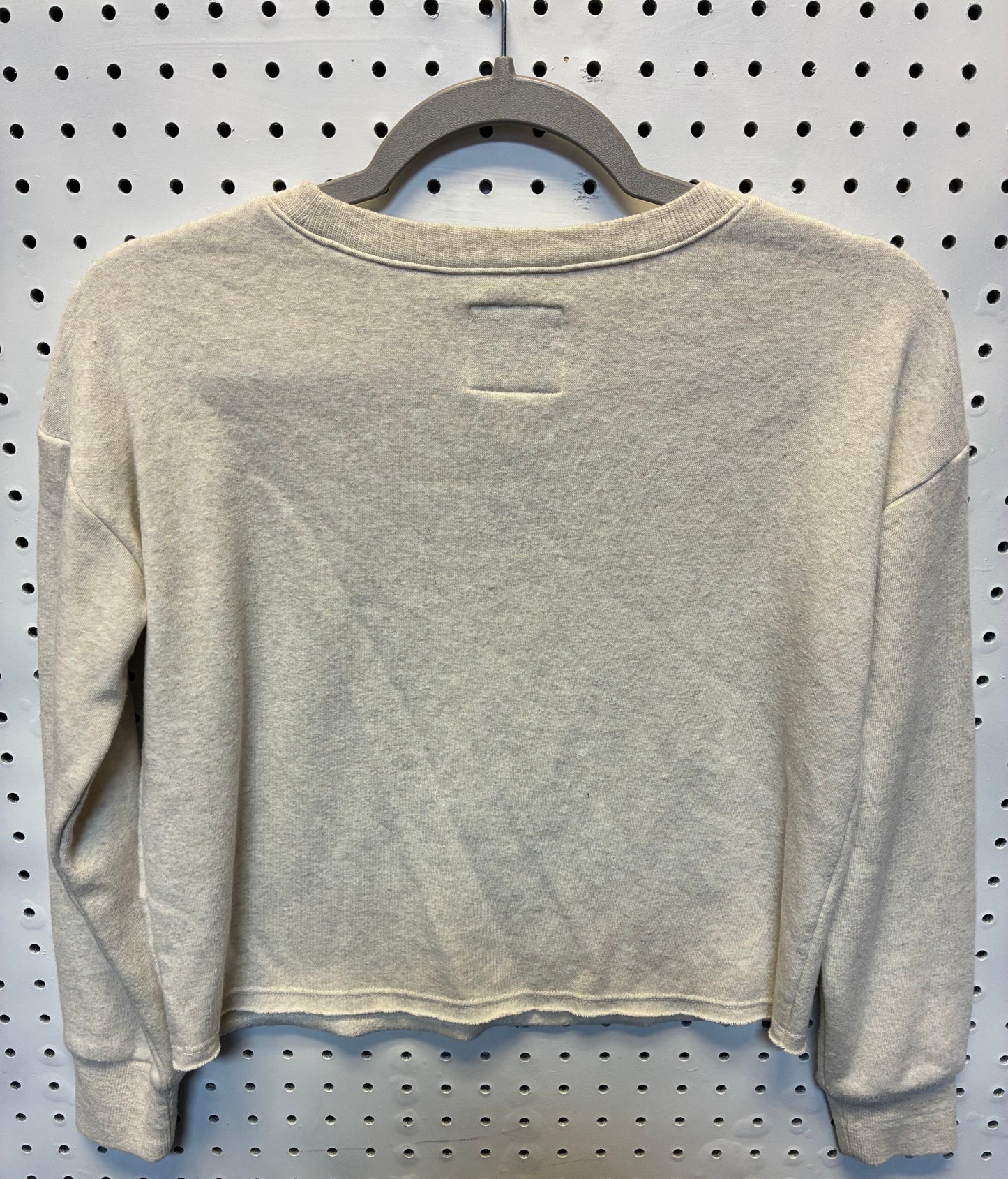 OshKosh B'gosh off-white children's sweater with floral details on the shoulders Size 12A