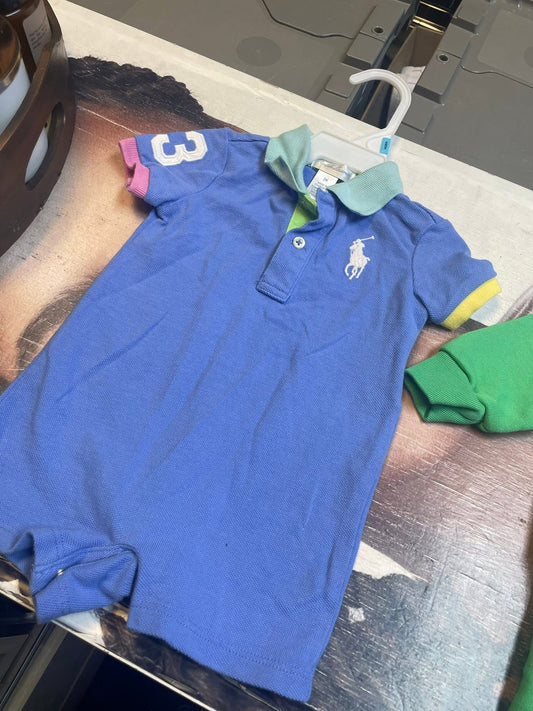 Big Pony Cotton Mesh Polo Shortall-Baby Boy 3mons