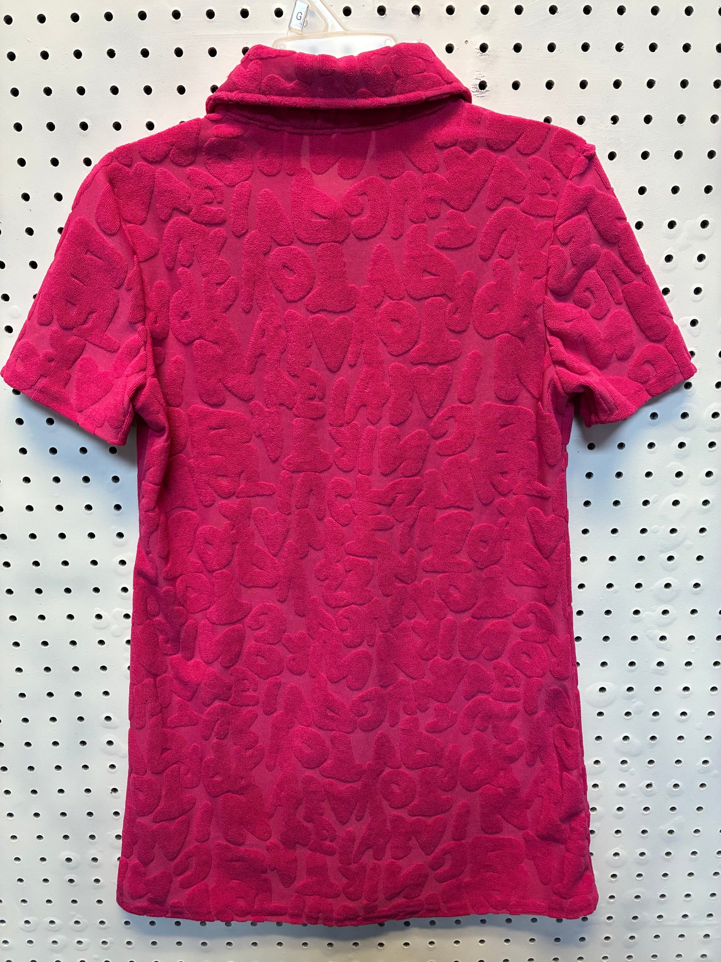Shein Girls Jaded London pink graffiti embossed towelling playsuit Size11