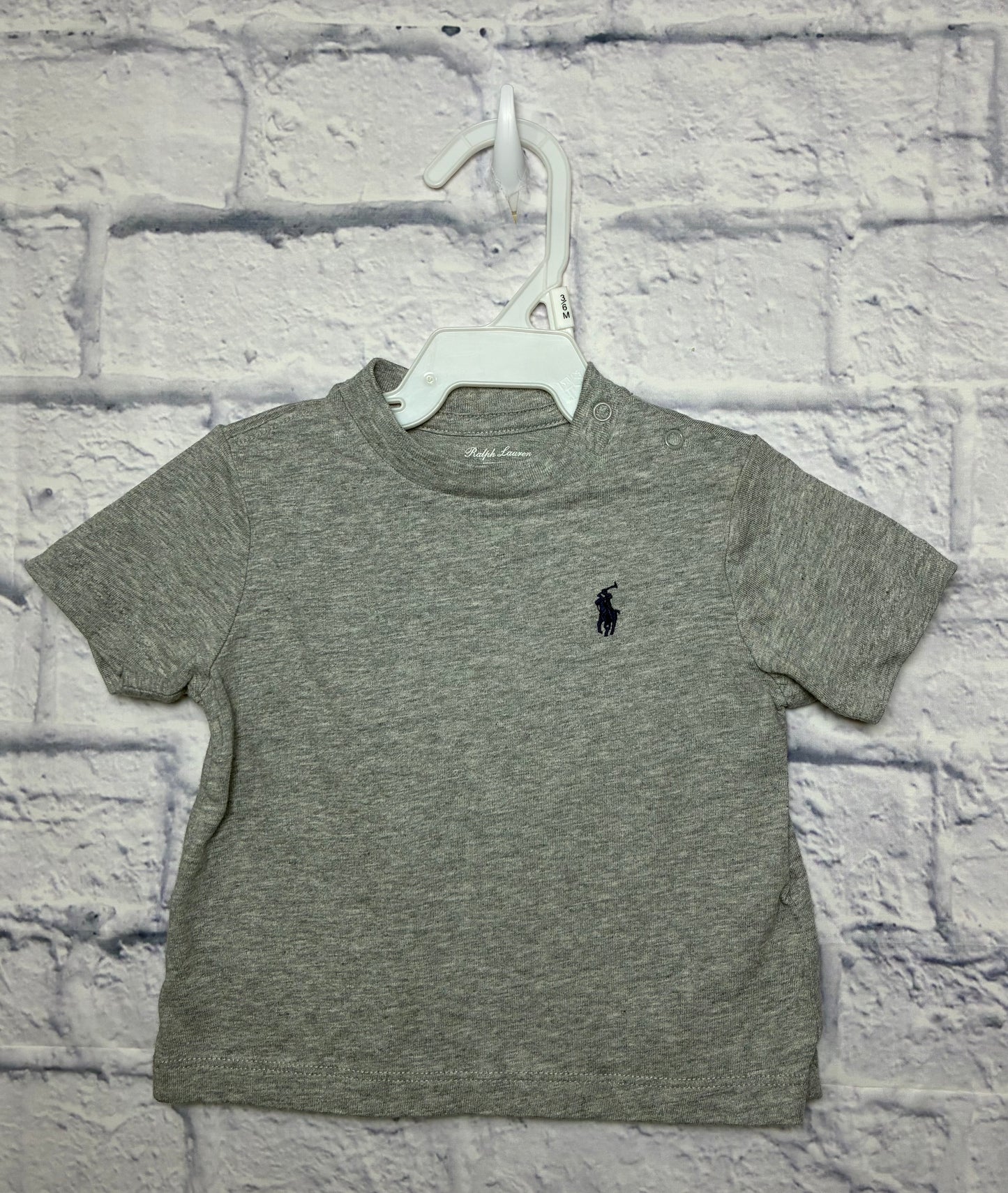 Polo Ralph Lauren Gray baby boys short-sleeve cotton jersey T-shirt (size 6 months
