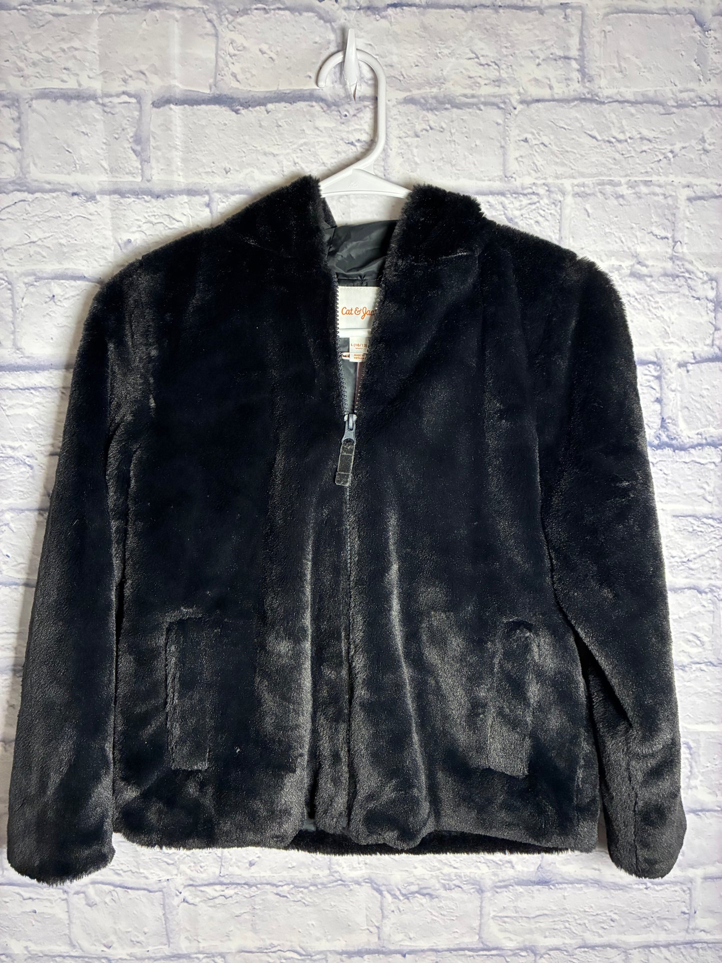Girls' Faux Shearling Sherpa Jacket - Cat & Jack -Size 10/12