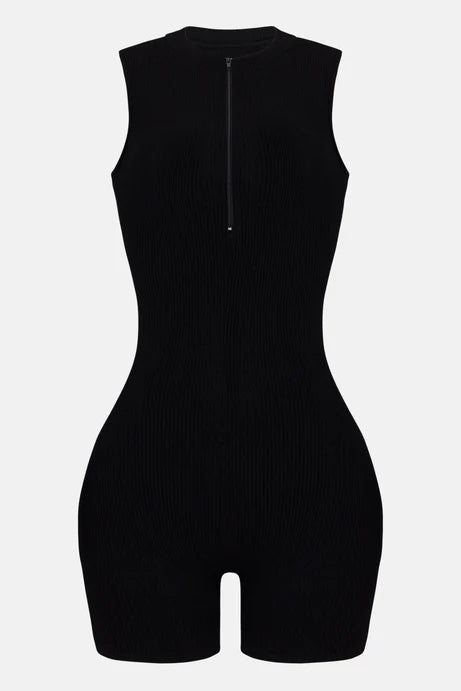 Fashion Nova ~Zarah Snatched Romper - Black Size Large