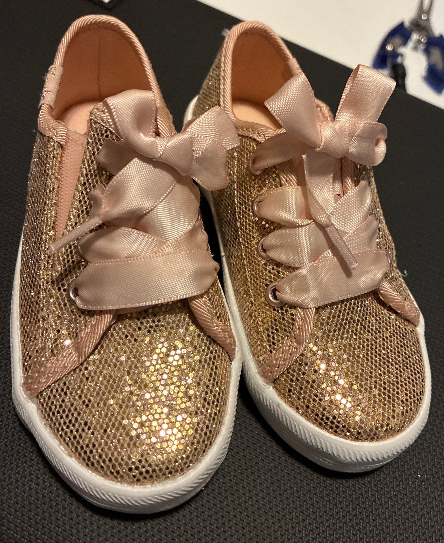 Keds Kids Girls Kickstart Celebrations Sneaker Champagne Color Size 7med
