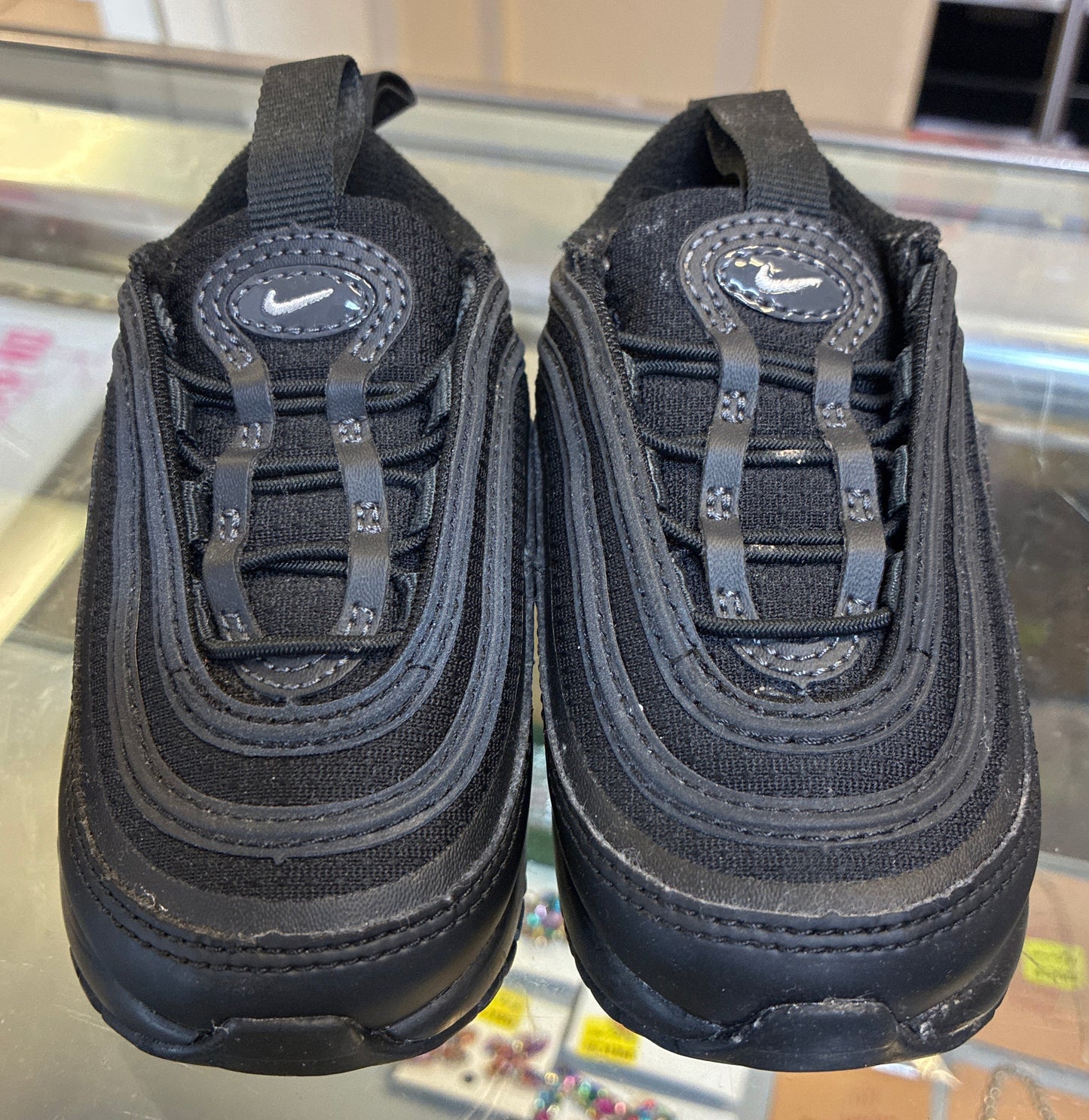 Nike Air Max 97 toddler/infant shoes in an all-black colorway Size 5C