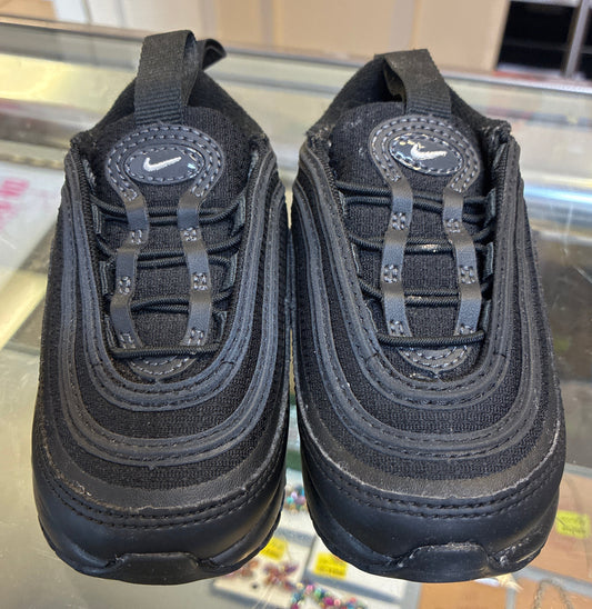 Nike Air Max 97 toddler/infant shoes in an all-black colorway Size 5C