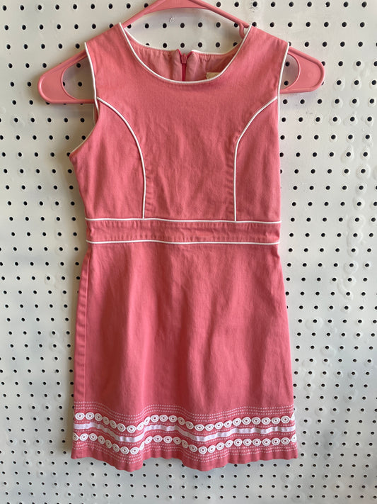 KC Parker Girls Sz. 10 Apricot Spring Linen Cotton Blend Summer Dress