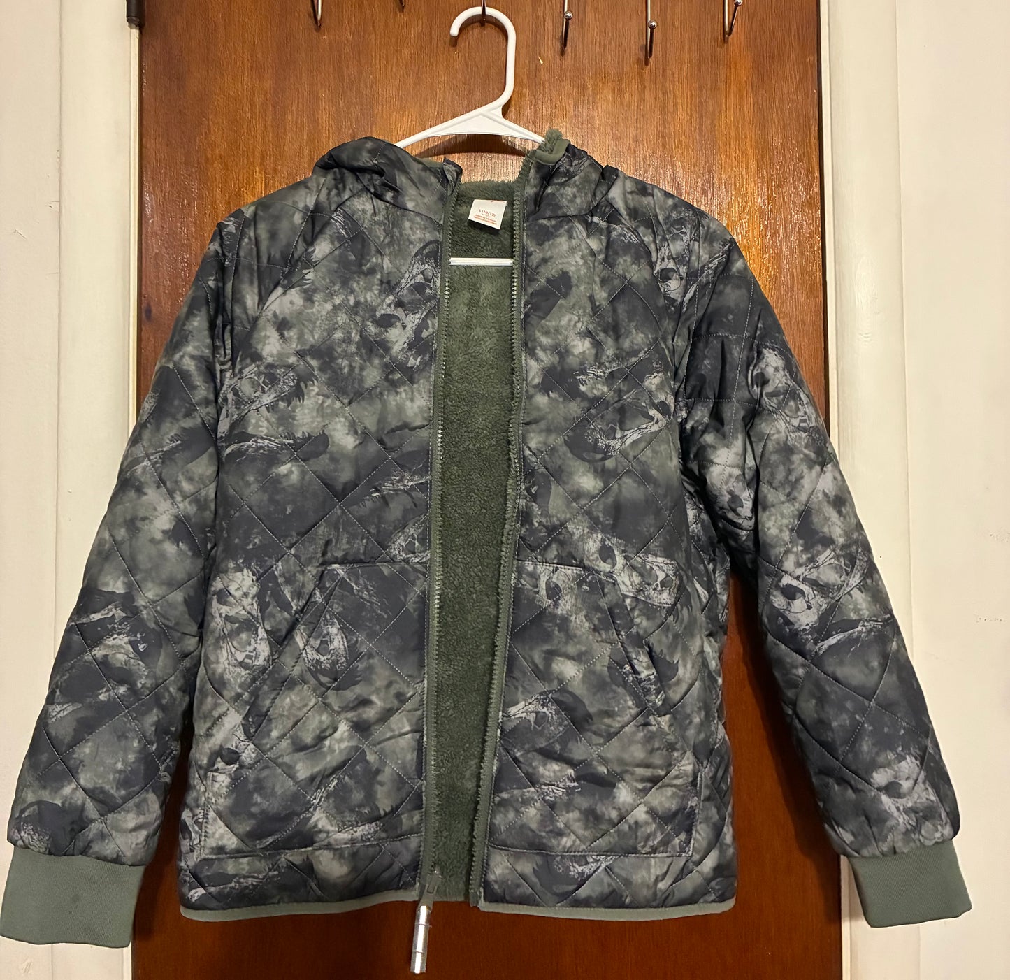 Cat & Jack Kids' Hooded Reversible Puffer - Size 10/12
