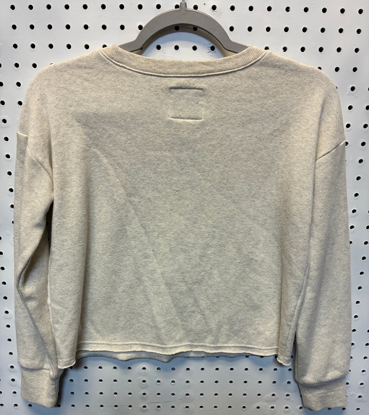 OshKosh B'gosh off-white children's sweater with floral details on the shoulders Size 12A