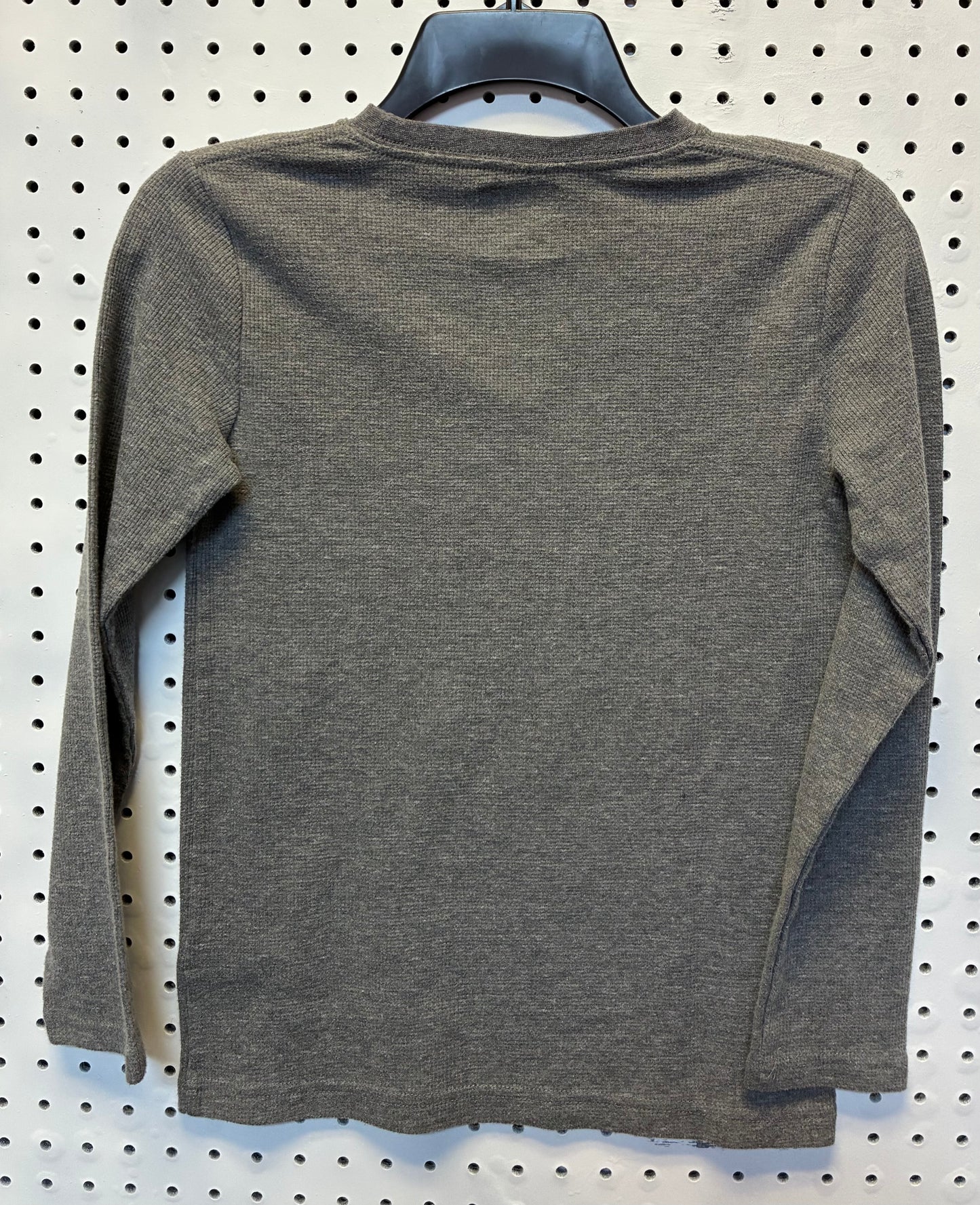 Hurley boy's long-sleeve thermal graphic t-shirt in grey Size 10/12