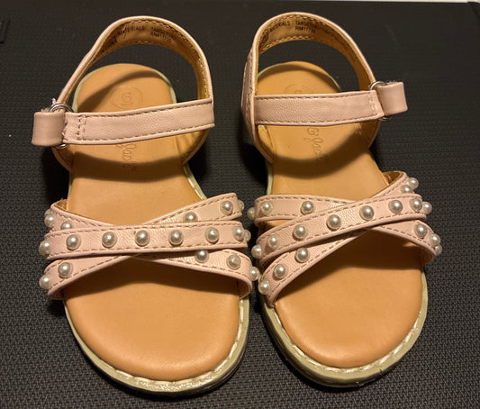 Cat & Jack Toddler Jen Pearl Strap Sandals in a blush or light pink color Size 6