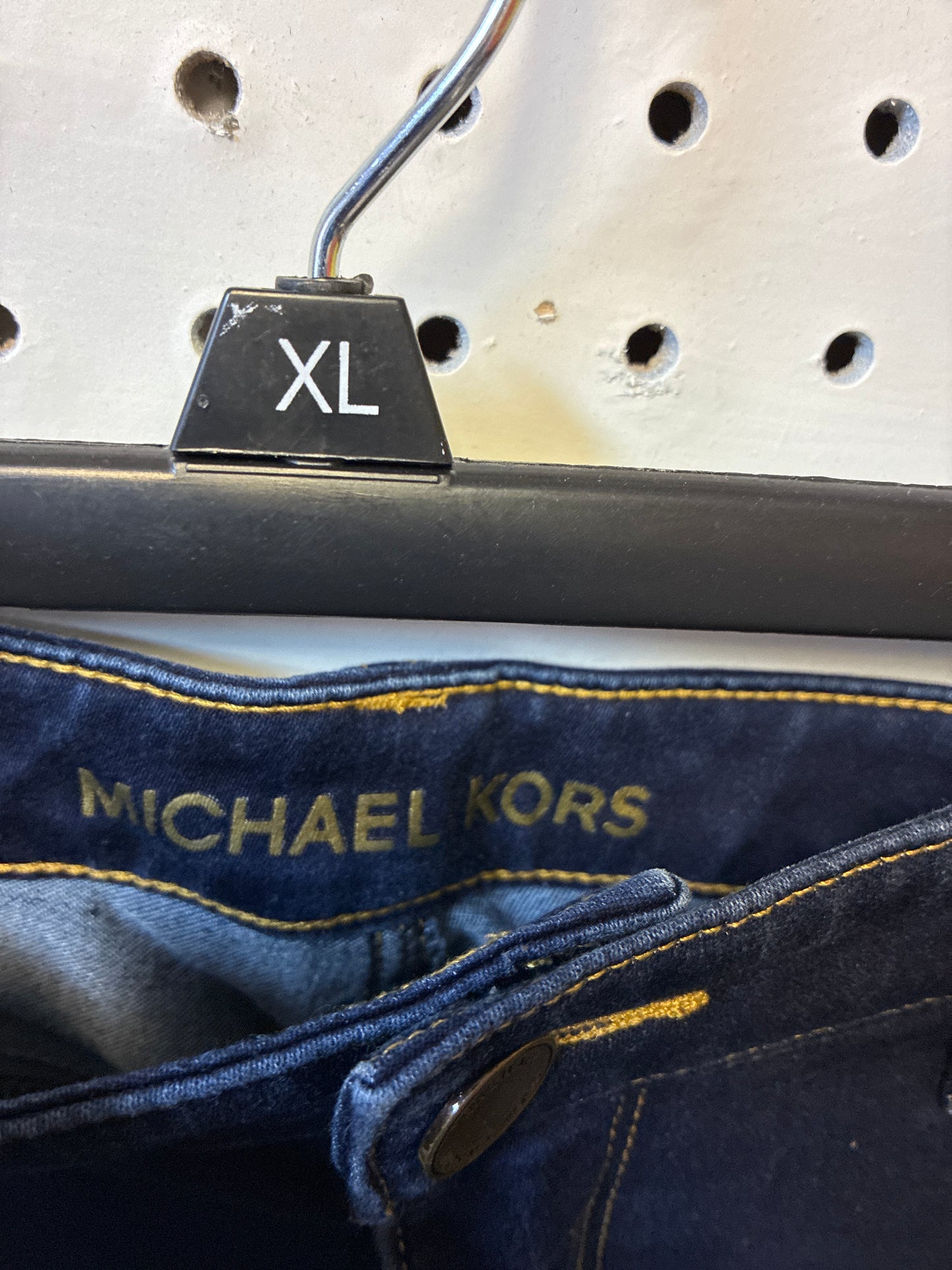 Michael Kors Jeans Womens Blue Denim IZZY Skinny Low Rise Dark Wash Size 6