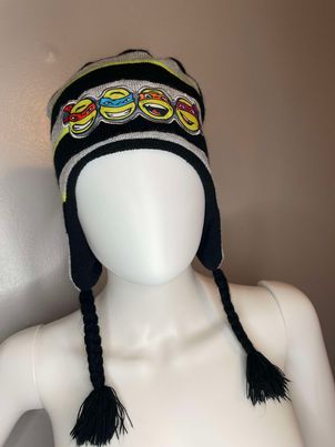 Teenage Mutant Ninja Turtle Beanie Hat Cap with Braids