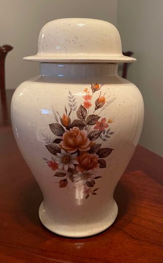 Vintage Ceramic Collectible Jar with Lid