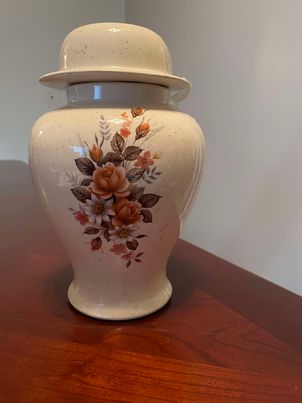 Vintage Ceramic Collectible Jar with Lid