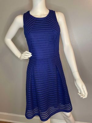 Mossimo Flare Blue Dress ~ Women’s Size Medium 8/10