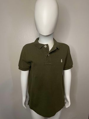 Polo Army Green Boys Polo Style Shirt ~Size 5