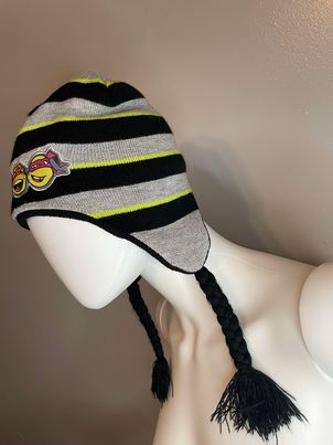 Teenage Mutant Ninja Turtle Beanie Hat Cap with Braids