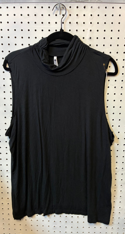 Leo & Nicole Black Sleeveless Casual Top Women Size 1XL