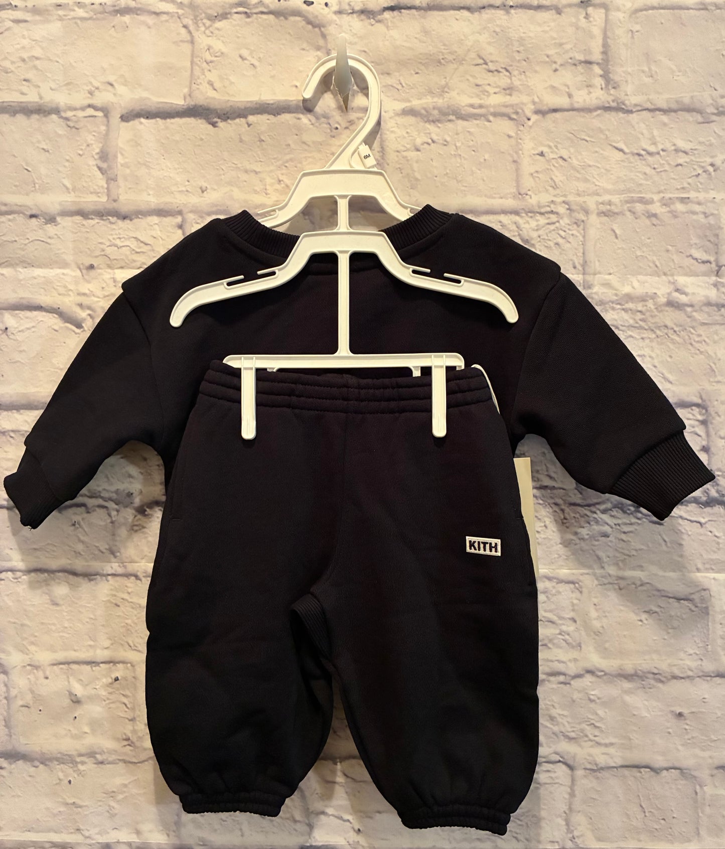 KITH Baby Black Sweat Suit - Size 3-6 mons NWT