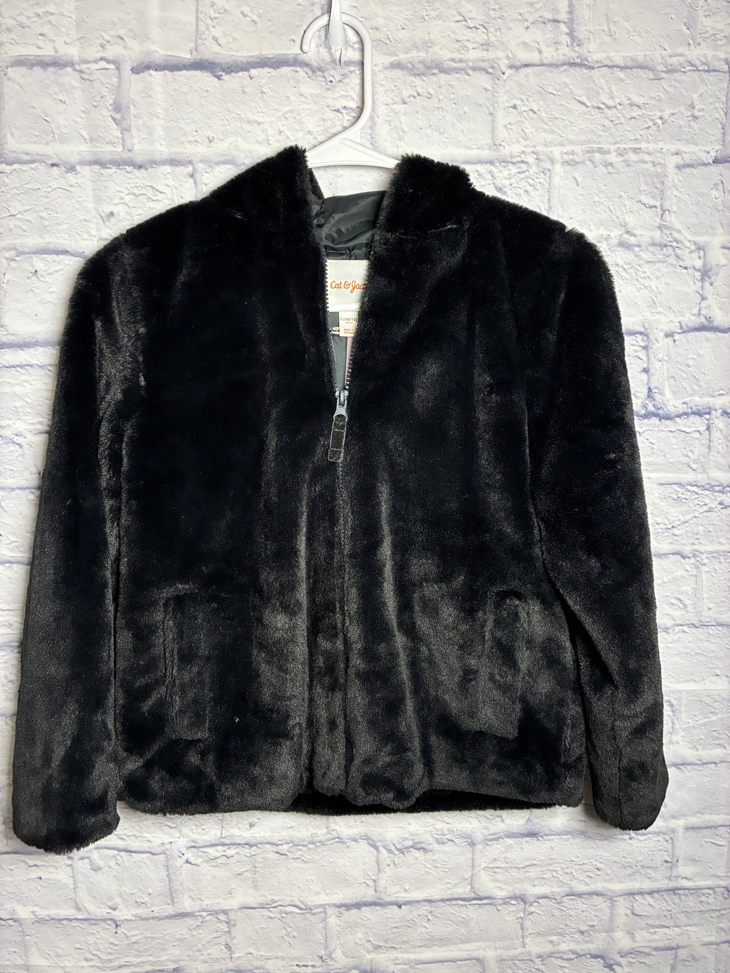 Girls' Faux Shearling Sherpa Jacket - Cat & Jack -Size 10/12