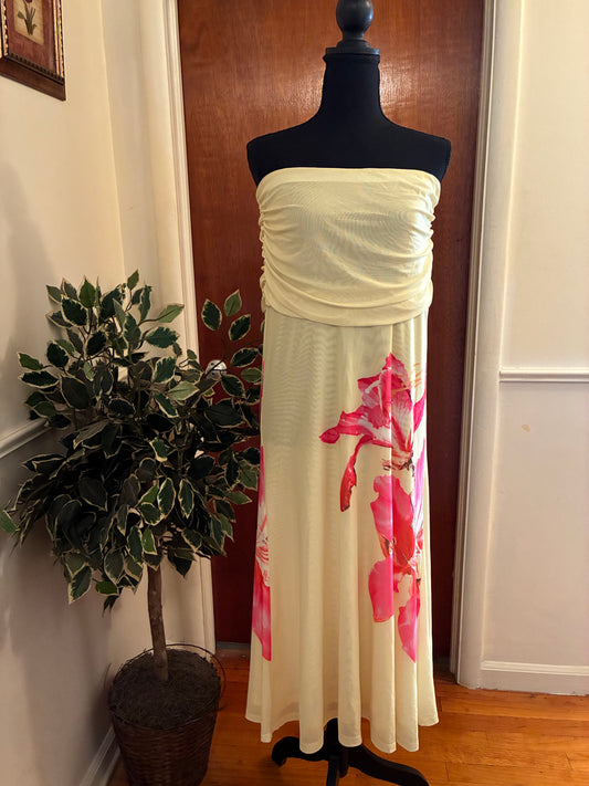 Kassie Floral Maxi Dress Size Large