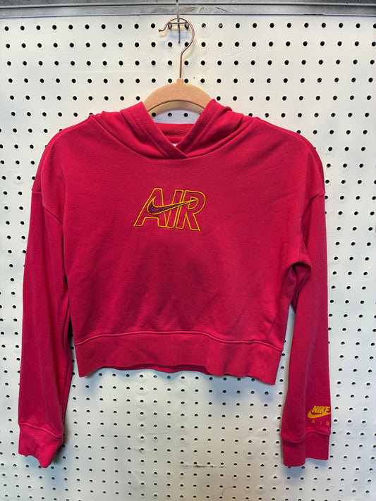 Nike Sportswear Air French Terry Crop hoodie in pink Size Large 10/12