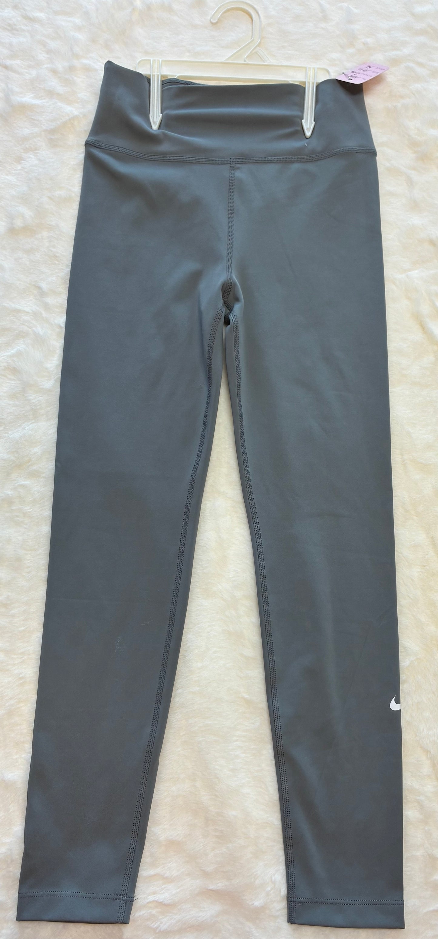 Nike girl's grey athletic leggings Size 10/12