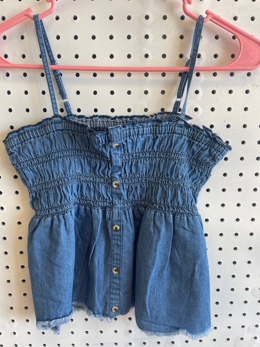 True Craft Denim Halter Top Girl Size 12/14