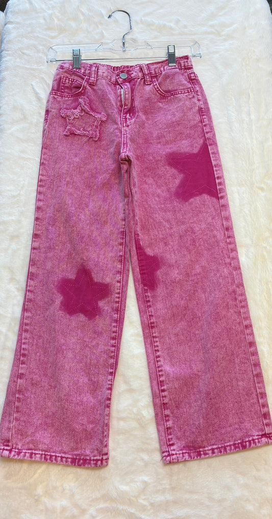 Girl Pink Denim Jeans Size11